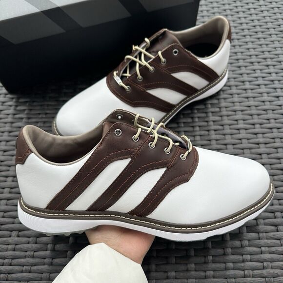 Adidas MC Z-Traxion White/Brown Golf Men's Shoes IG0910 - Picture 9 of 15